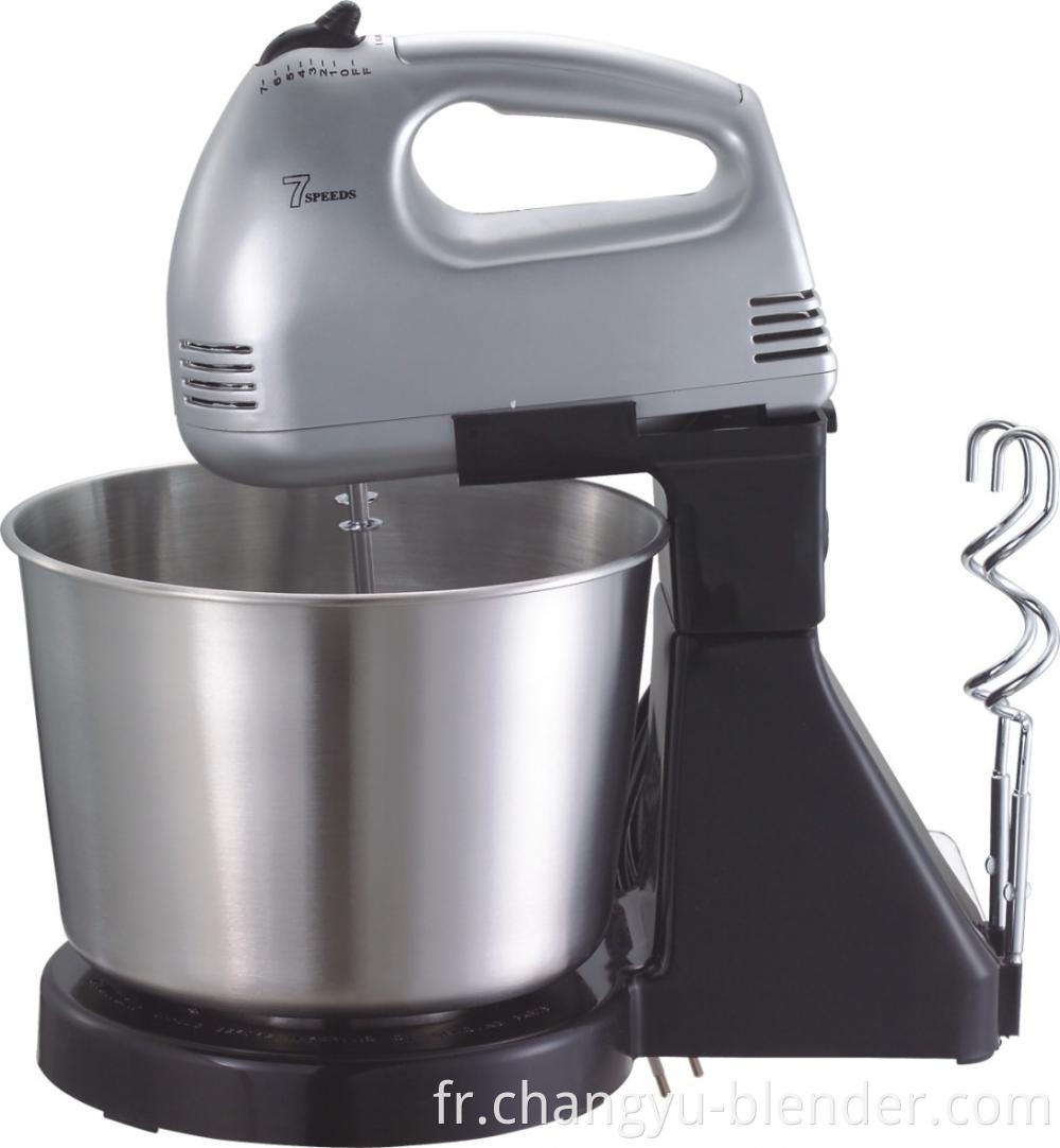 Seat type electric egg beater with bucket